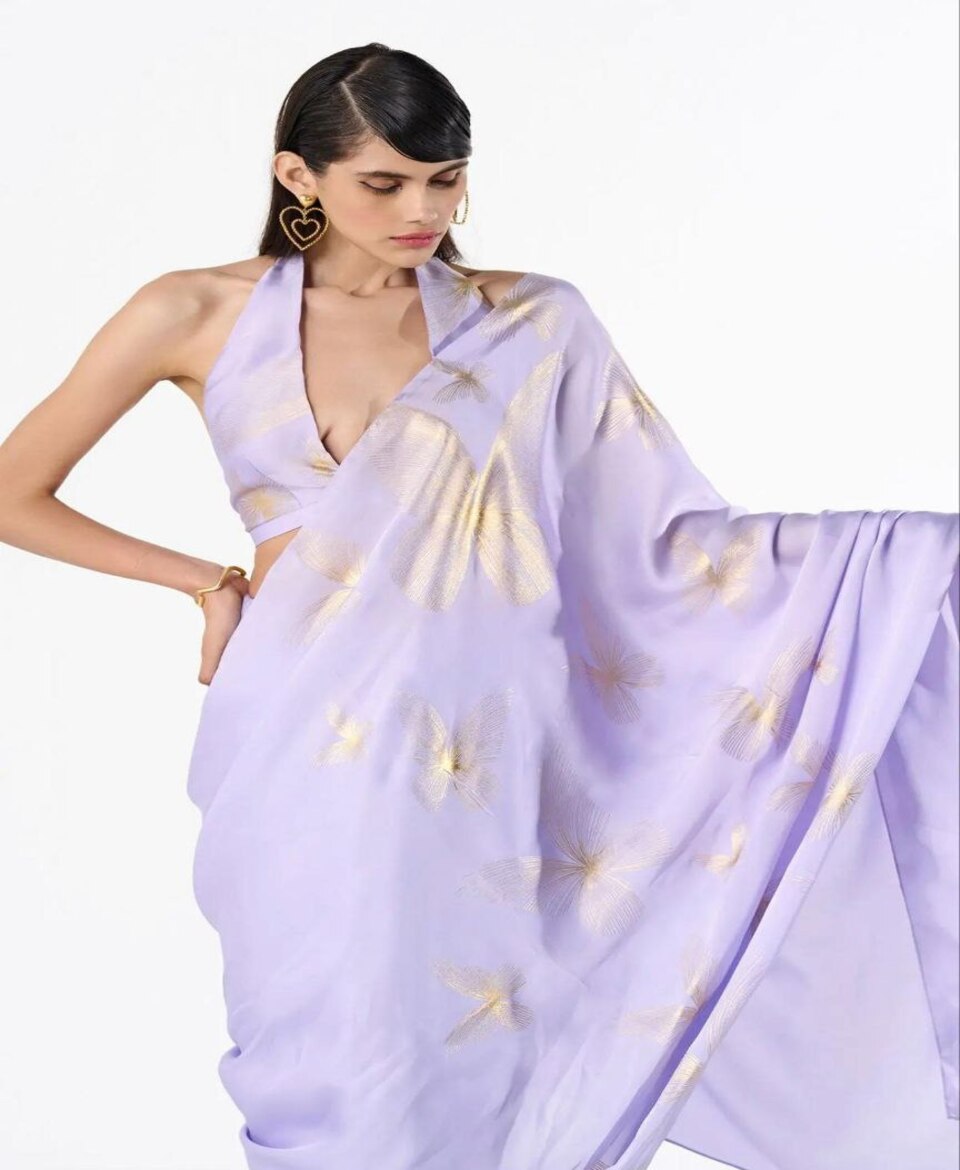 Stylish Printed Saree Elegant Look