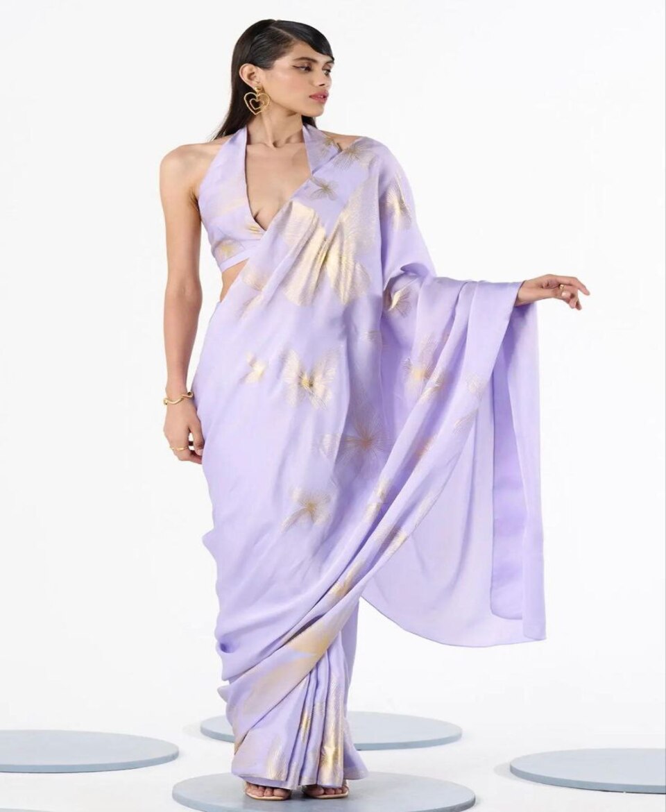 Stylish Printed Saree Elegant Look