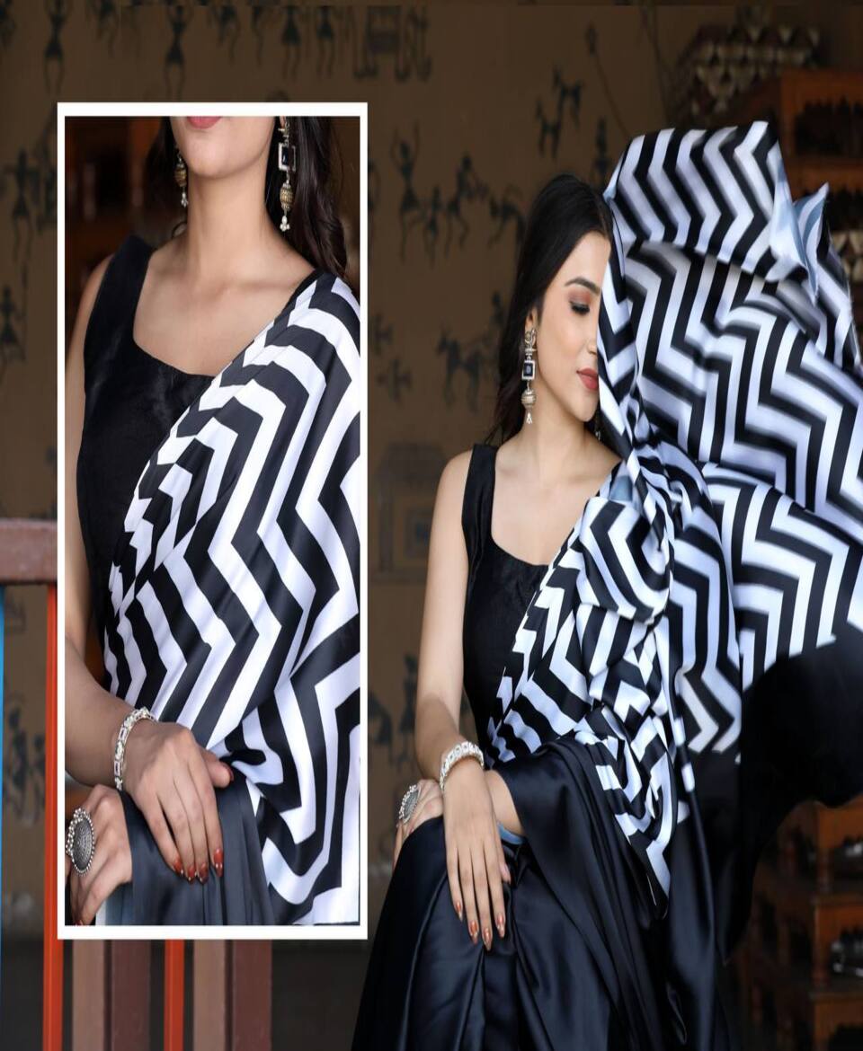 Fashion Digital Print Designer Saree