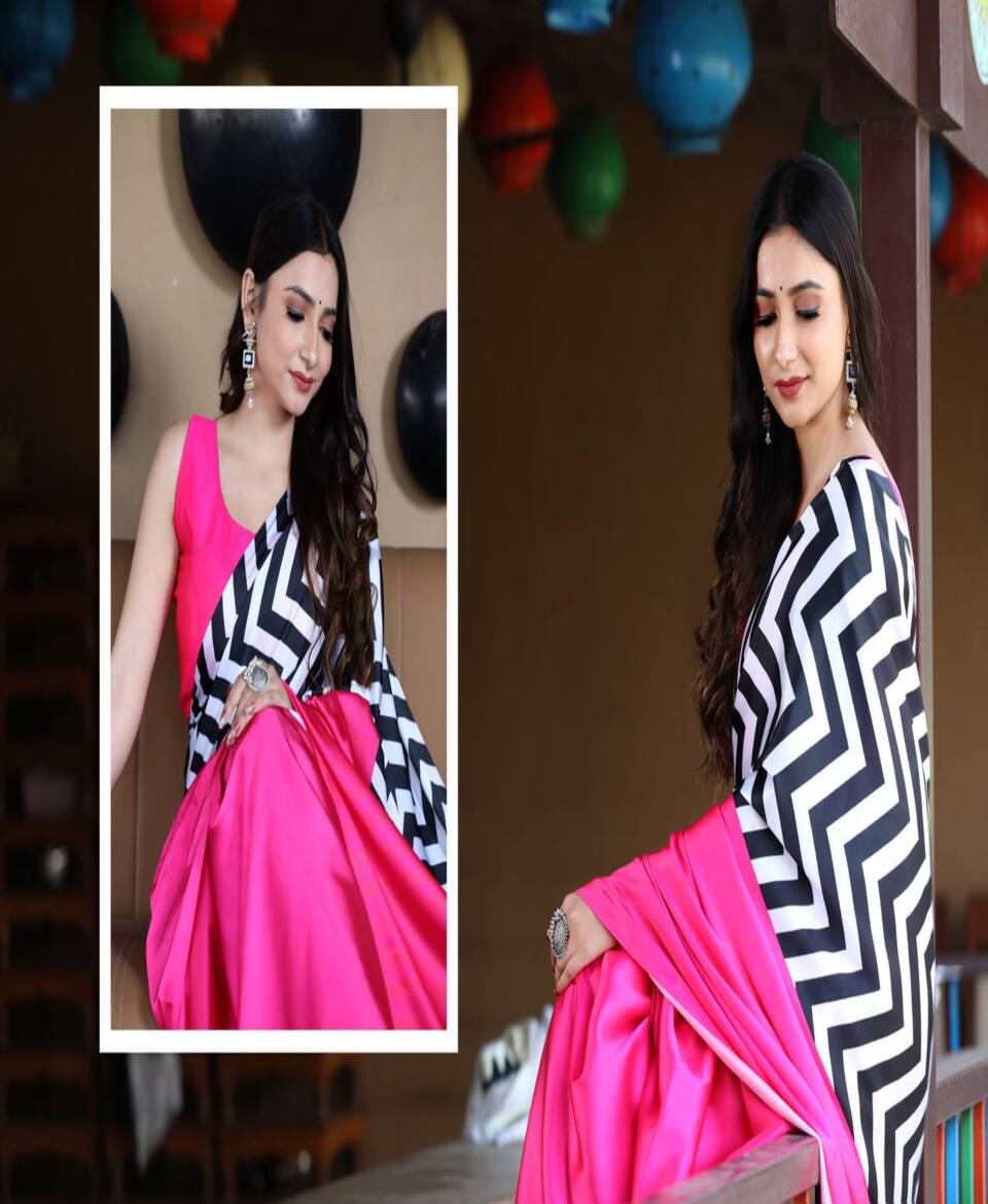 Fashion Digital Print Designer Saree