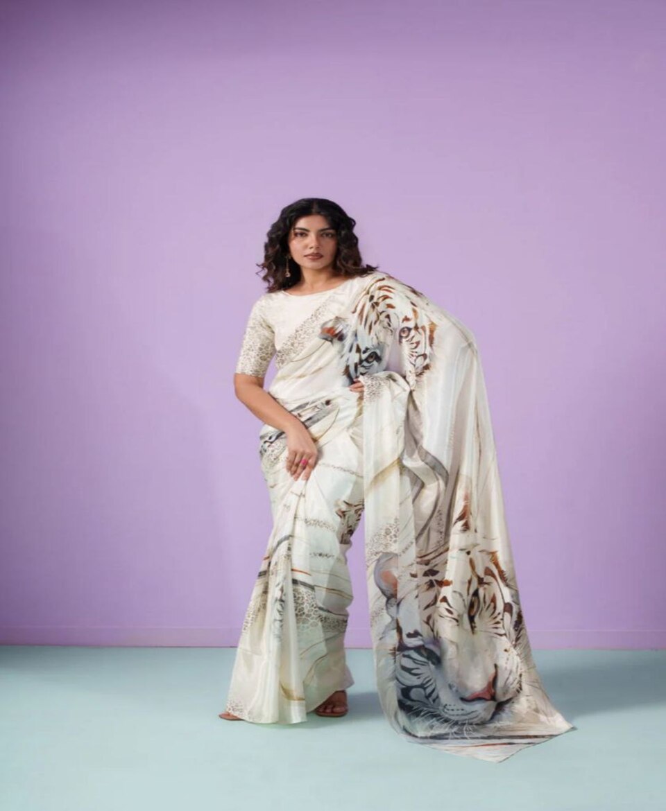 Modern Design Print Saree