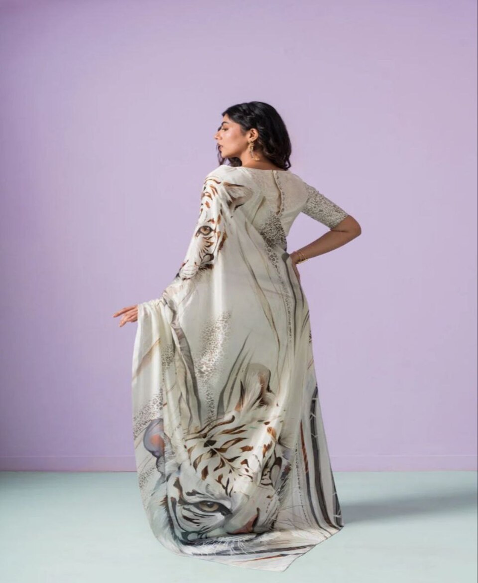 Modern Design Print Saree