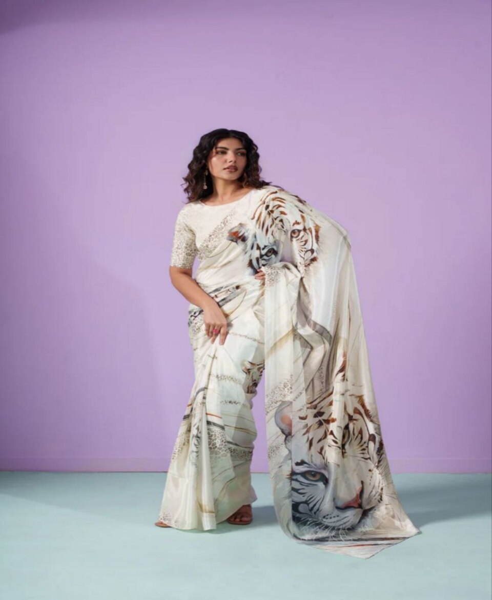 Modern Design Print Saree