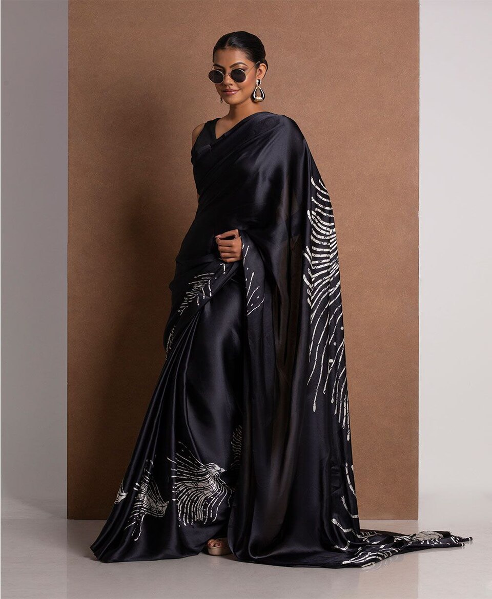 Stylish Digital Pattern Designer Saree