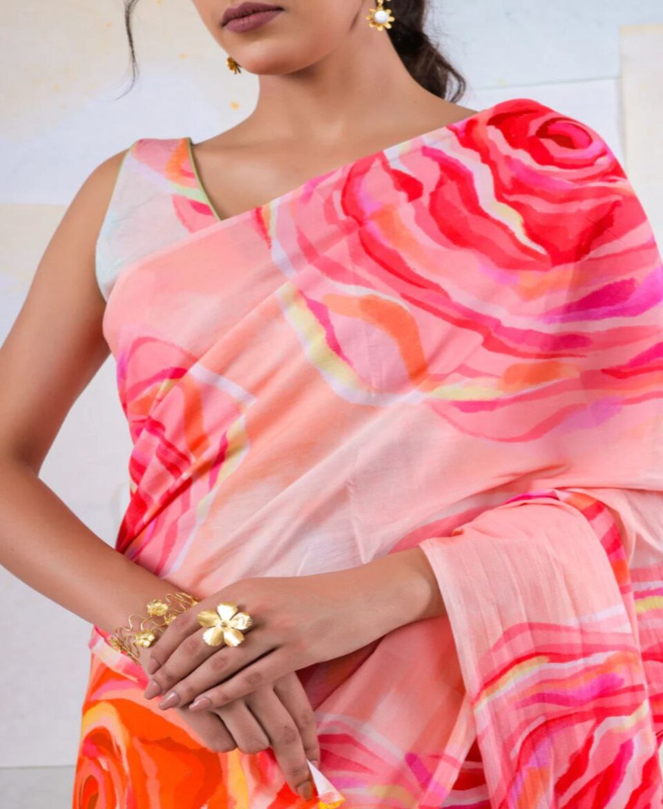 Trendy Digital Print Saree