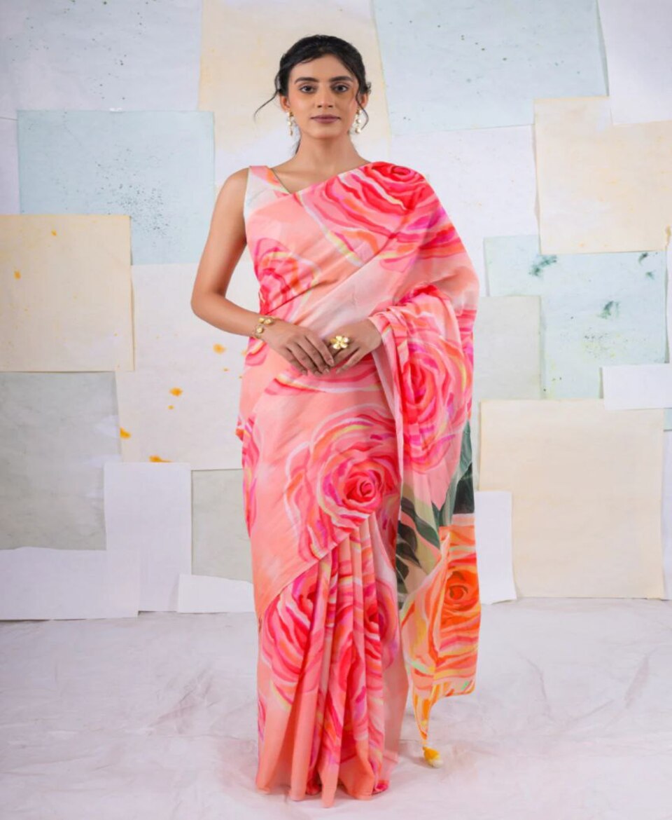 Trendy Digital Print Saree