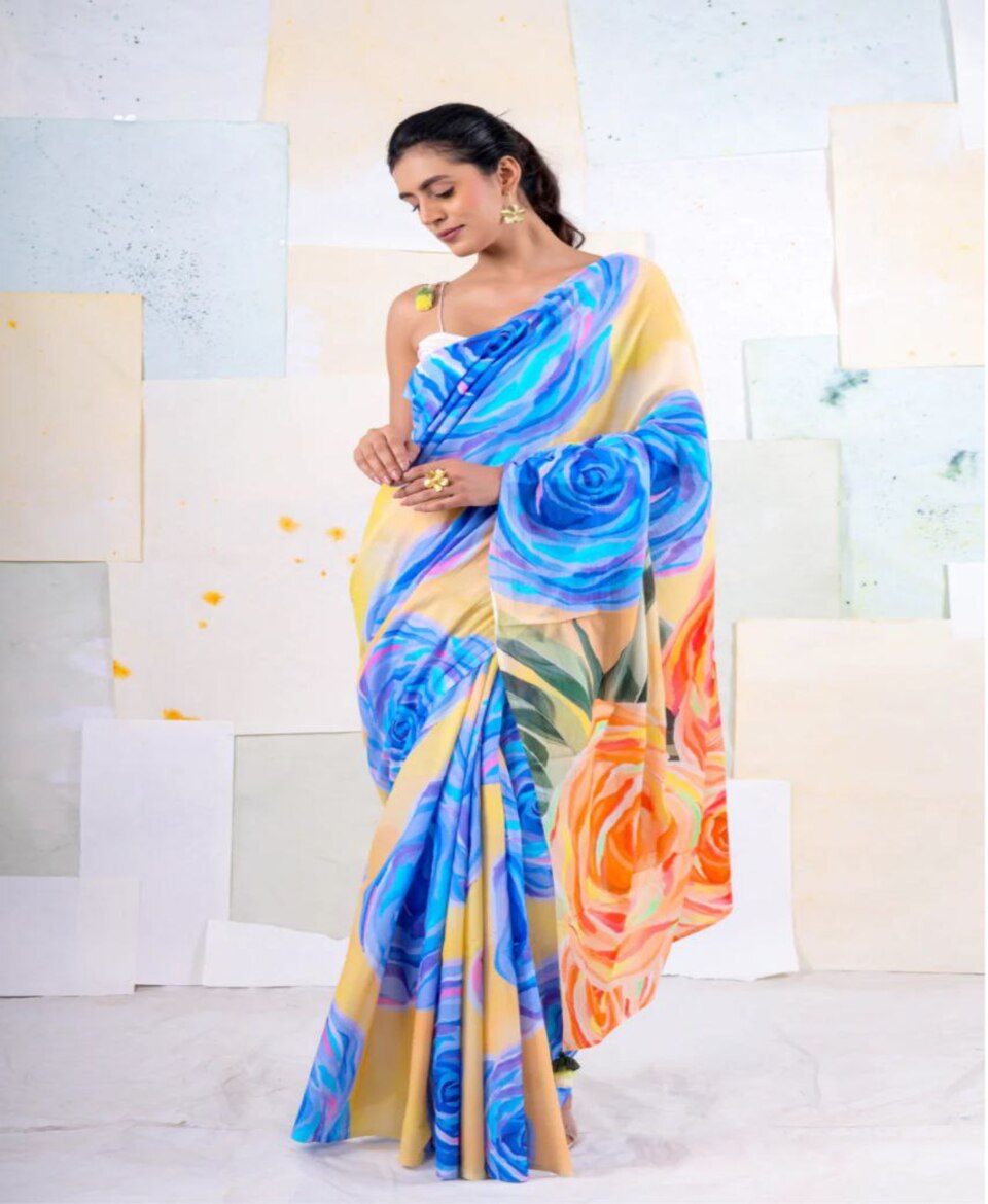 Trendy Digital Print Saree