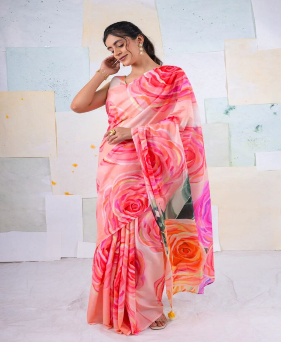 Trendy Digital Print Saree