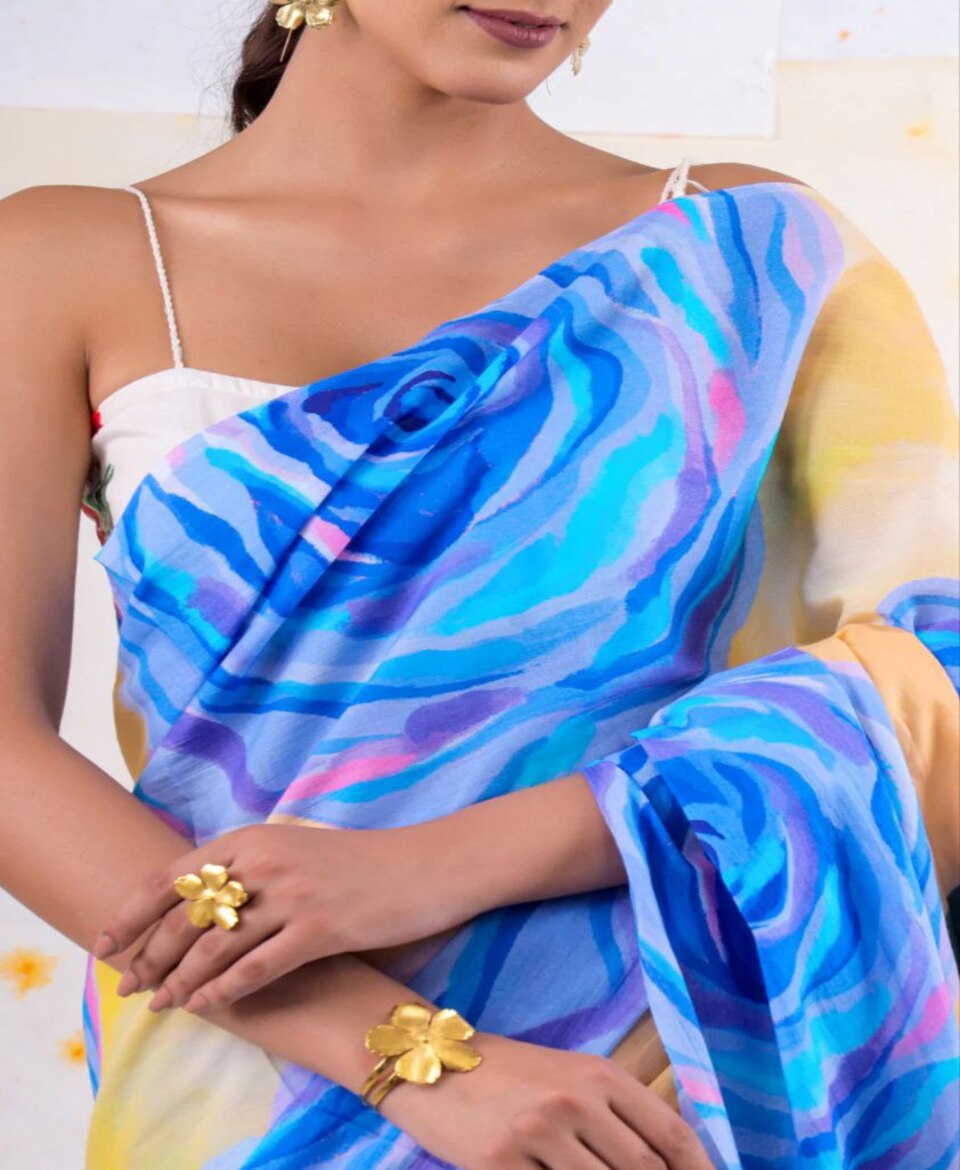 Trendy Digital Print Saree