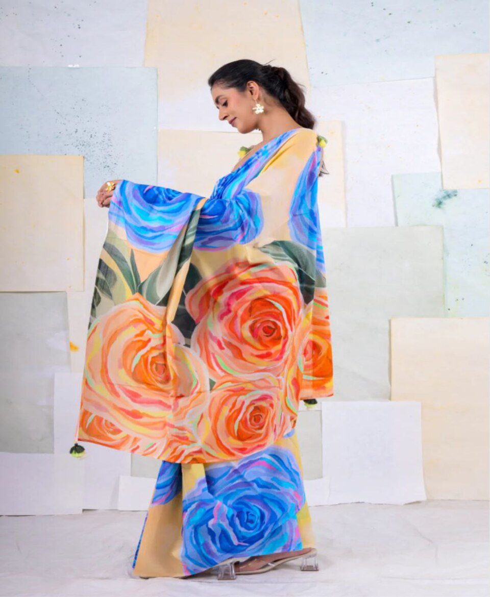 Trendy Digital Print Saree