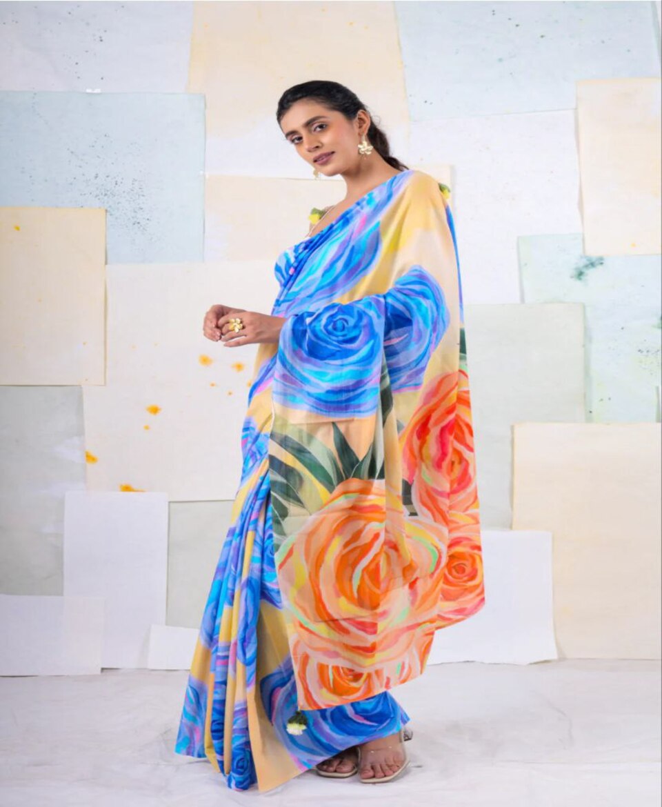Trendy Digital Print Saree