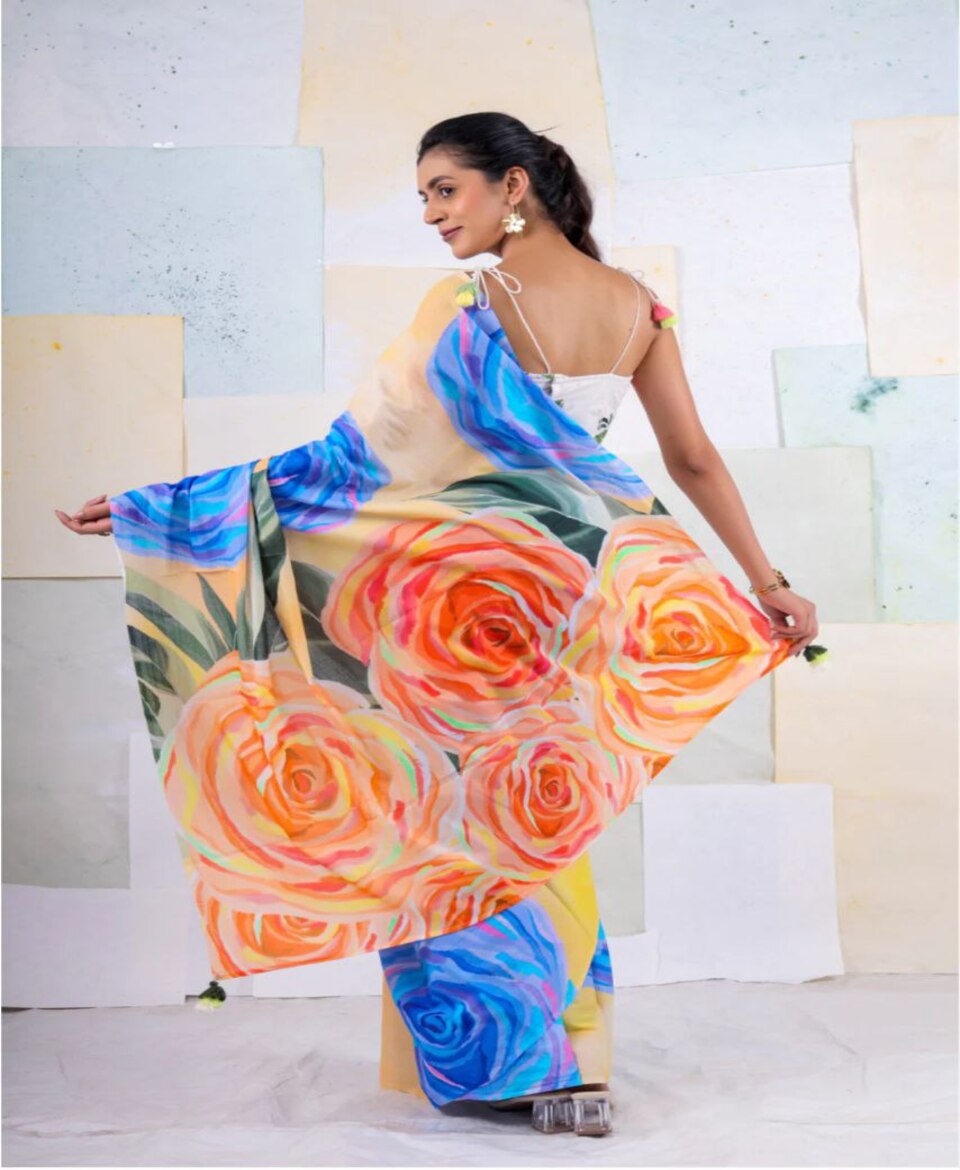 Trendy Digital Print Saree