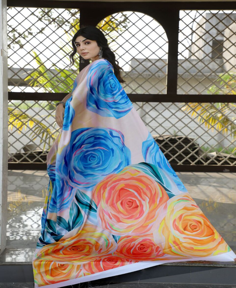 Trendy Digital Print Saree