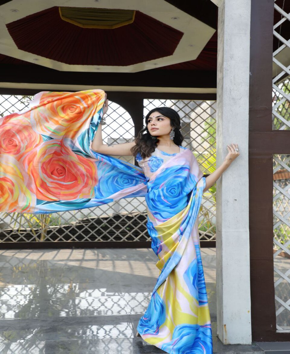 Trendy Digital Print Saree