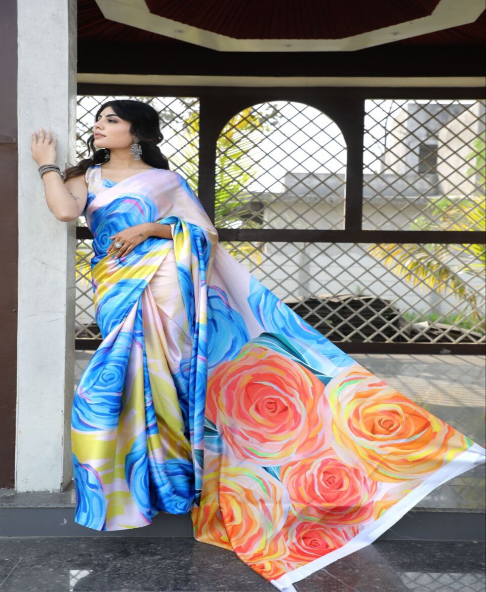 Trendy Digital Print Saree
