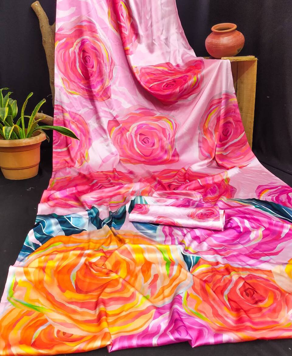 Trendy Digital Print Saree