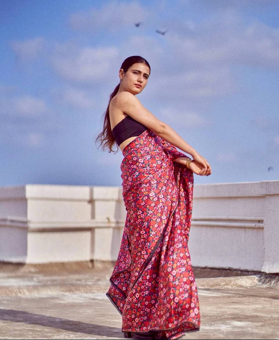 Designer Printed Saree Modern Look