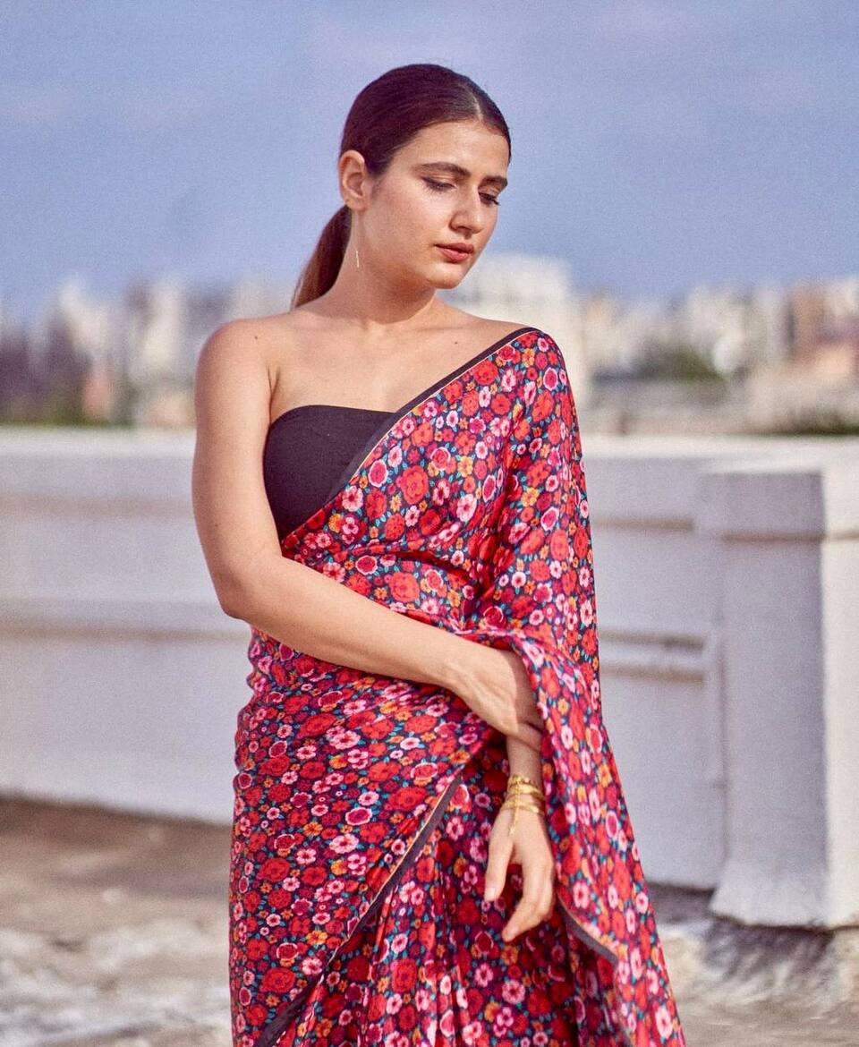 Designer Printed Saree Modern Look