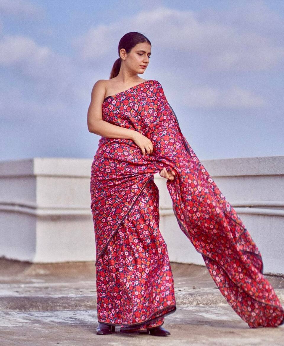 Designer Printed Saree Modern Look