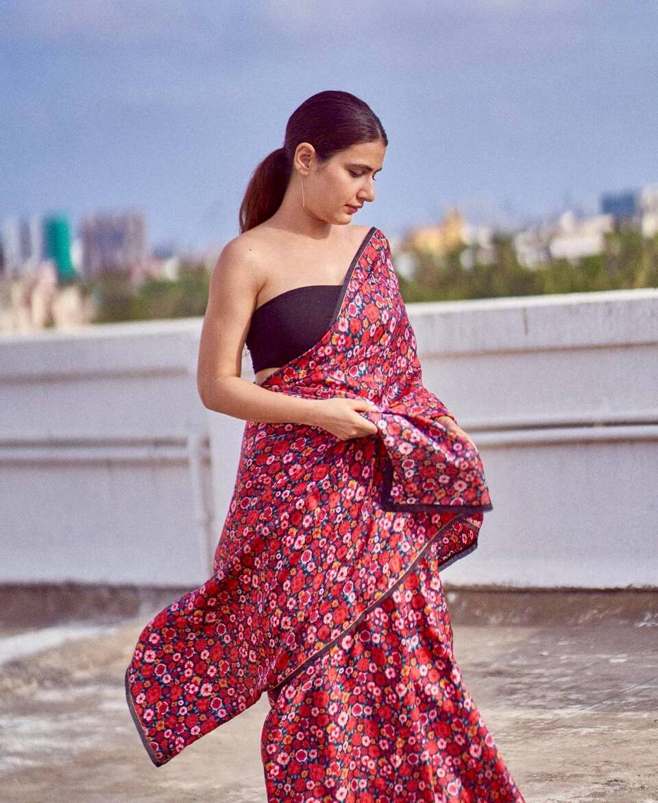 Designer Printed Saree Modern Look
