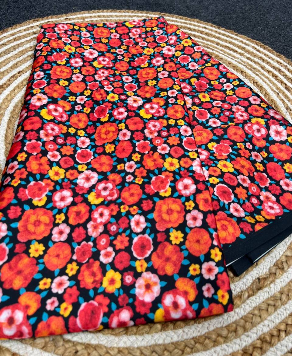 Designer Printed Saree Modern Look