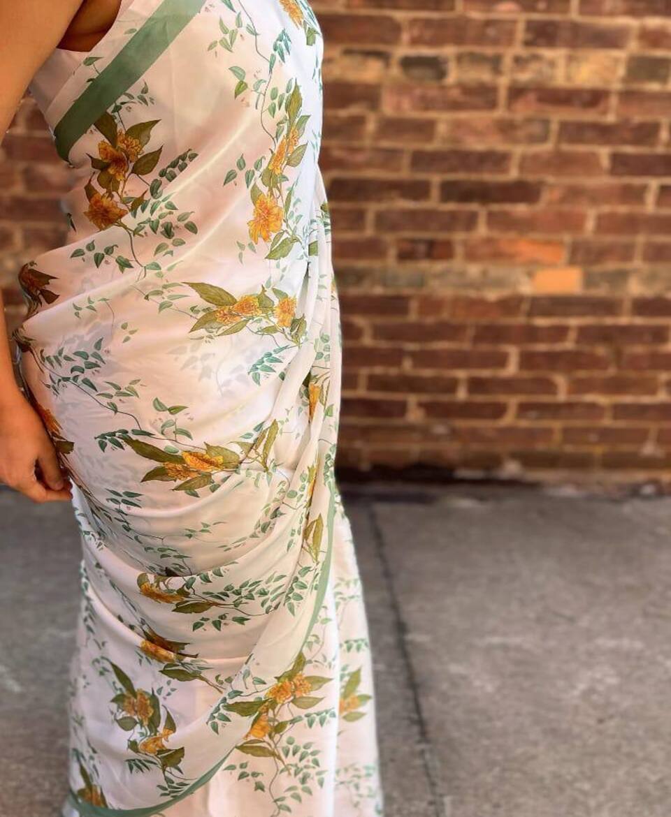 Golden Aura Festive Saree
