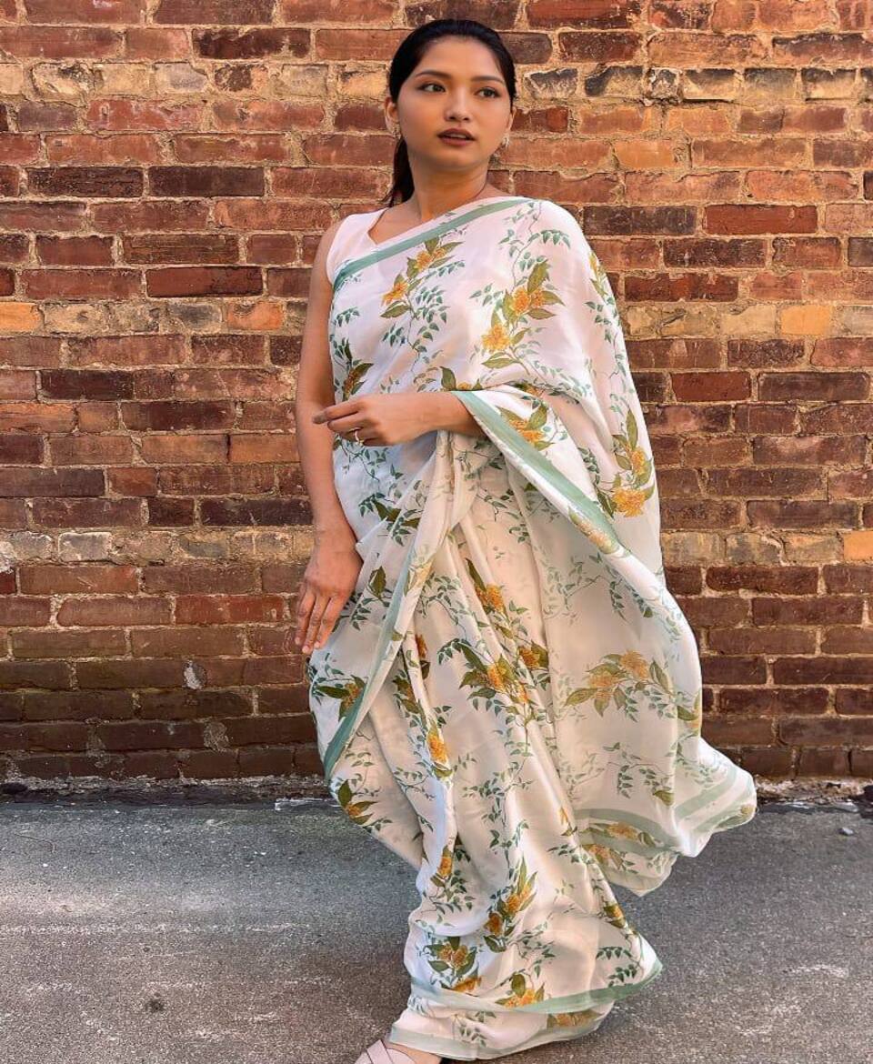 Golden Aura Festive Saree