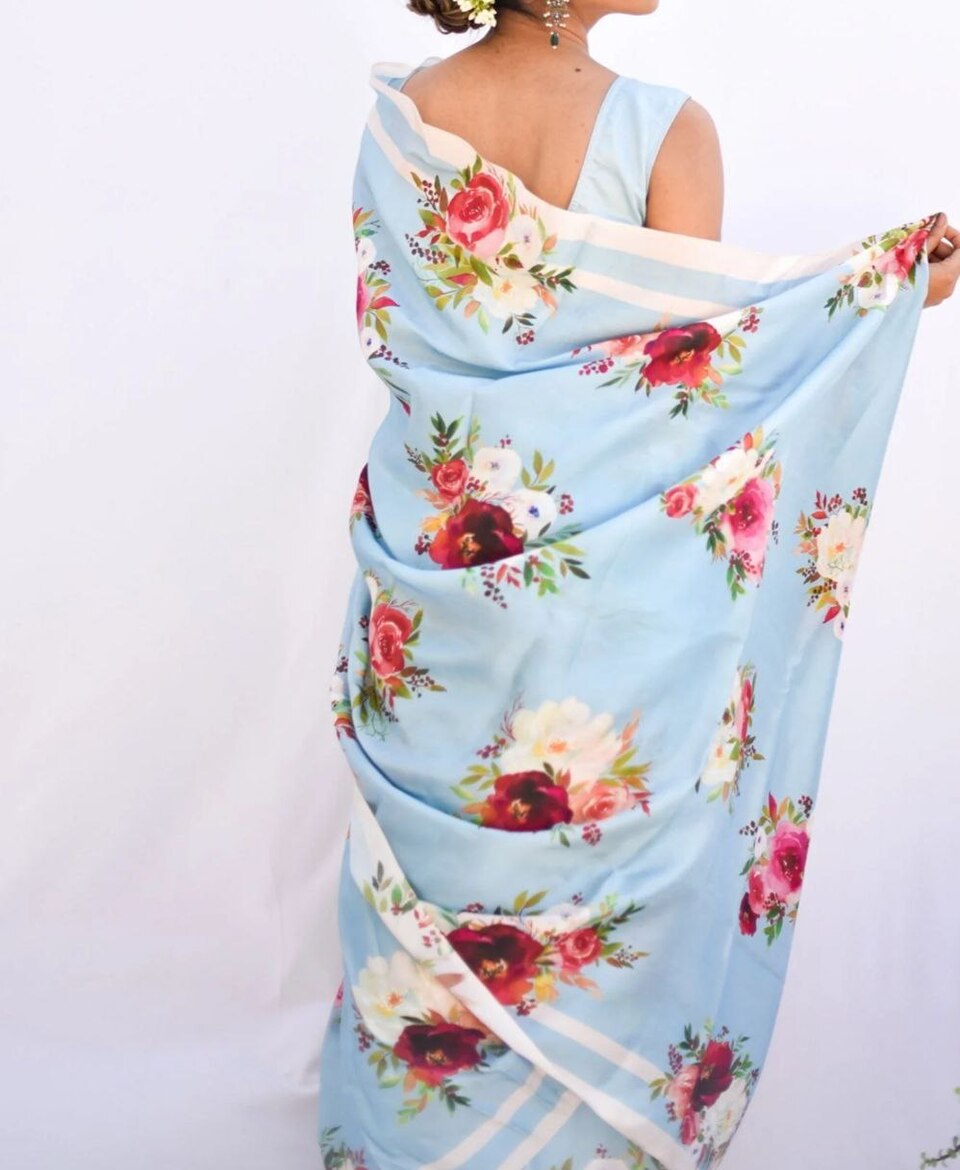 Elegant Designer Printed Daily Saree