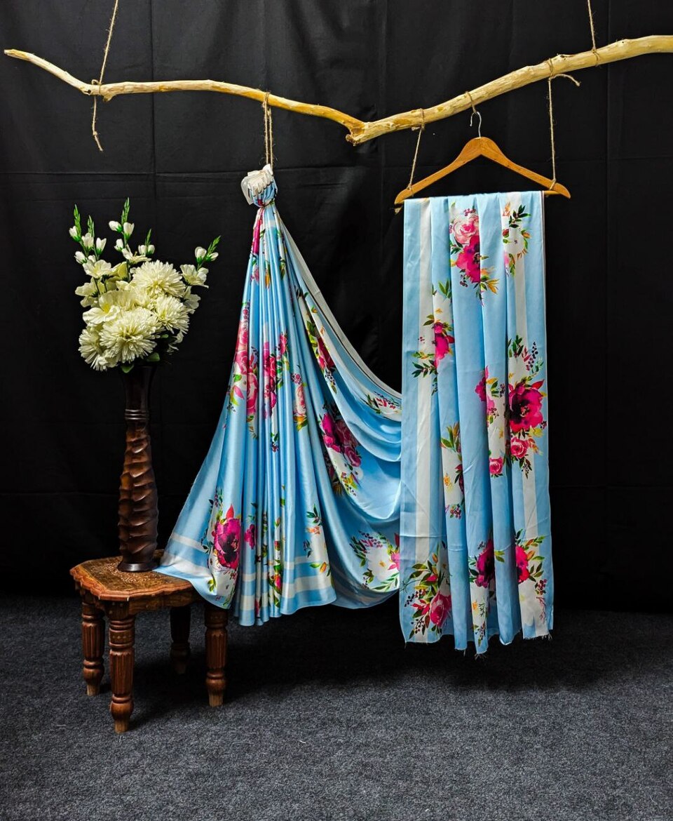 Elegant Designer Printed Daily Saree